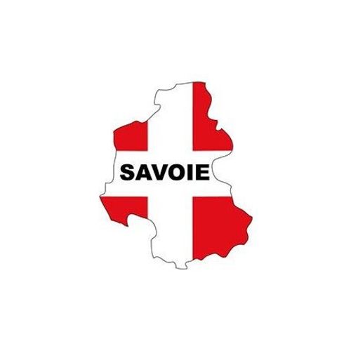 Autocollant Savoie Blason Sticker Adhesif Carte Plan - Taille : 17 Cm