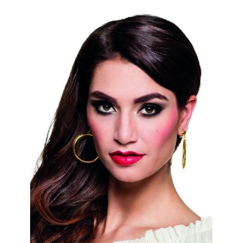 2 Boucles D'oreilles Dorées Pirate Adulte,