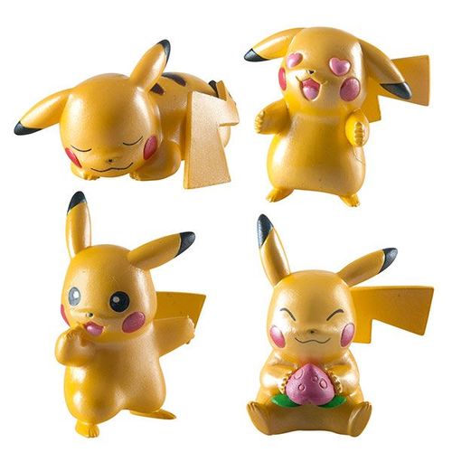Pokemon Pack 4 Figurines Métalliques 5 Cm