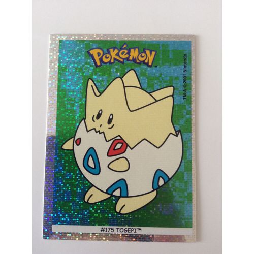 Togepi #175 - Brillante - Carte Stickers Boomer Dunkin