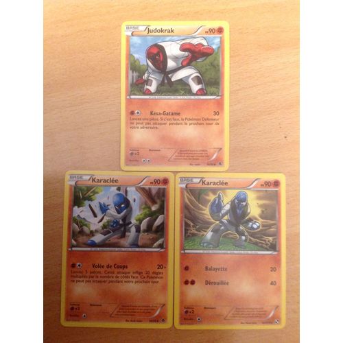 Karaclée 90pv (62/114) + Karaclée 90pv (59/98) + Judokrak 90pv (58/98) (Pokemon)
