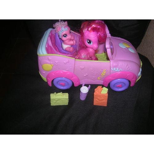 Voiture My Little Pony Avec 2 Poneys Et Accessoires.