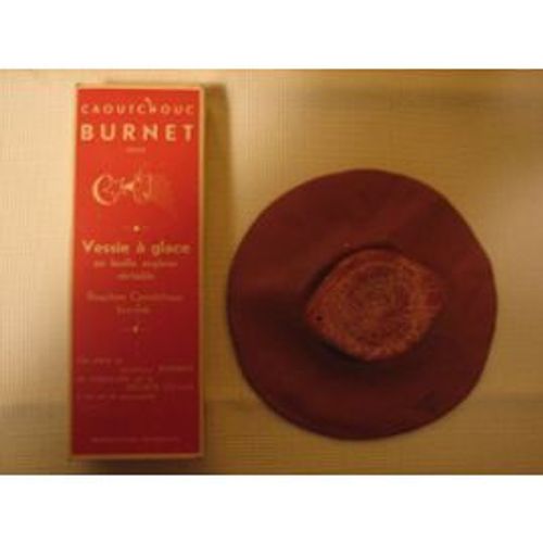 Vessie À Glace En Feuille Anglaise Véritable Bouchon Caoutchouc Breveté.Cet Article En Caoutchouc Burnet 