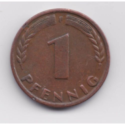1 Pfennig 1950 Bundesrepublik Deutschland, Variante F