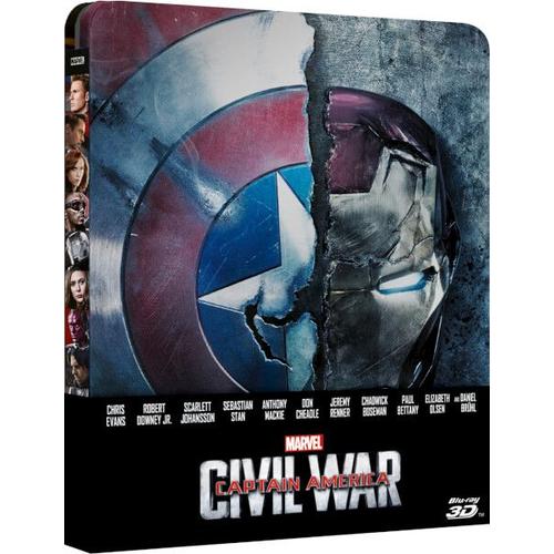 Captain America : Civil War - Steelbook Uk Zavvi