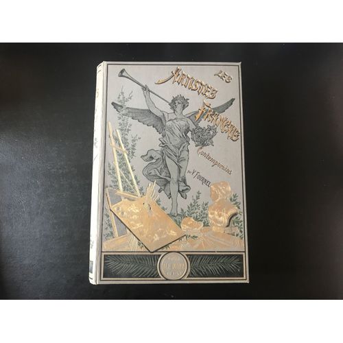 Victor Fournel - Les Artistes Français Contemporains.Peintres, Sculpteurs - Avec 10 Eaux-Fortes Et 176 Gravures (Reliure Percaline Polychrome - 2e Édition - 1885)