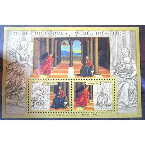 2005. Bloc-Feuillet N°90: "L'annonciation" Oeuvre De Raphaël.
