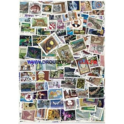 Nepal 50 Timbres Differents Obliteres