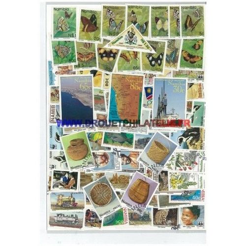 Namibie 50 Timbres Differents Obliteres