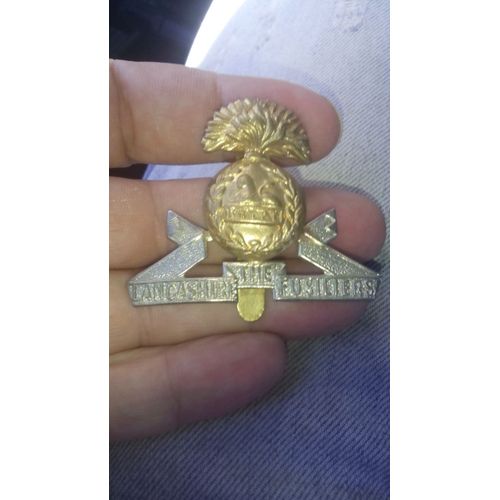 Insigne Béret Britannique Régiment De Fusiliers Lancashire Égypte