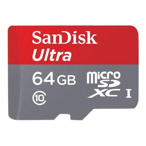 SanDisk Ultra - Carte mémoire flash (adaptateur microSDXC vers SD inclus(e)) - 64 Go - UHS Class 1 / Class10 - microSDXC UHS-I