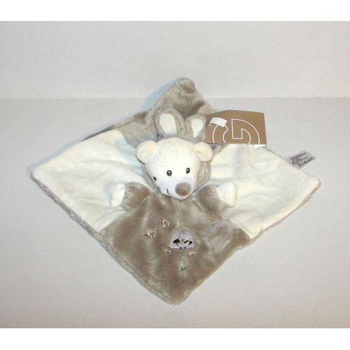 Doudou Ours Baby Simba Toys Benelux Capuche Lapin Motif Oiseau