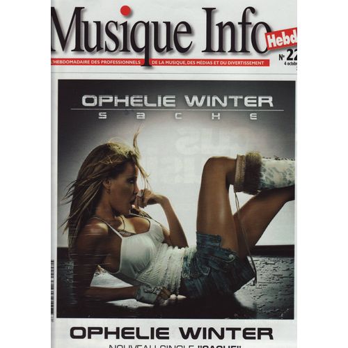 Musique Info Hebdo / 04-10-2002 N°228 : Ophélie Winter (Couverture Pub) - The Rolling Stones (1p)