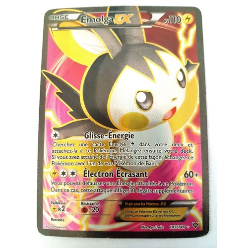 Emolga Ex 143/146 Full Art Française Pokemon Serie Xy