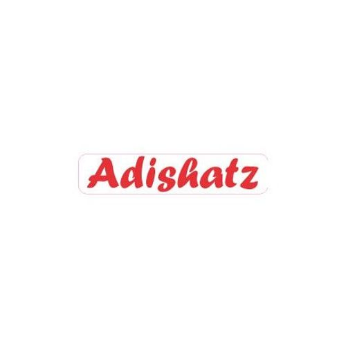 Autocollant Adishatz Sticker Adhesif - Taille : 17 Cm - Couleur : Rouge