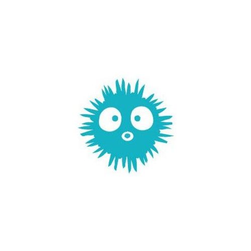 Autocollant Porc Epic Poisson Sticker Adhesif - Taille : 4 Cm - Couleur : Turquoise