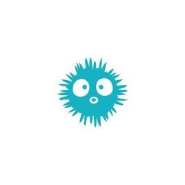 Autocollant Porc Epic Poisson Sticker Adhesif - Taille : 4 Cm - Couleur : Turquoise