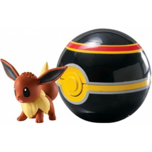 Pokemon - Clip¿N¿Carry Poké Ball Wave D4 - Évoli + Luxury Ball