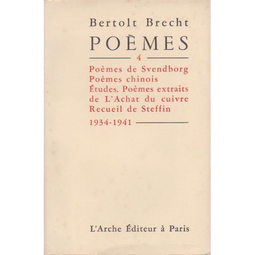 Poèmes - Tome 4 (1934-1941)