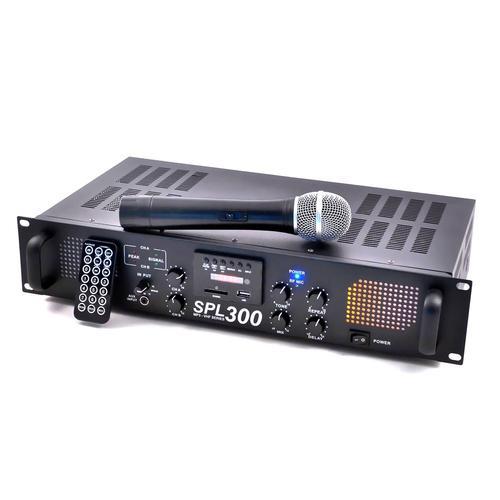 SKYTEC SPL 300VHF amplificateur sonorisation USB SD MP3 sans fil 300W