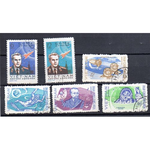 Vietnam - Lot De 6 Timbres Oblitérés- Espace