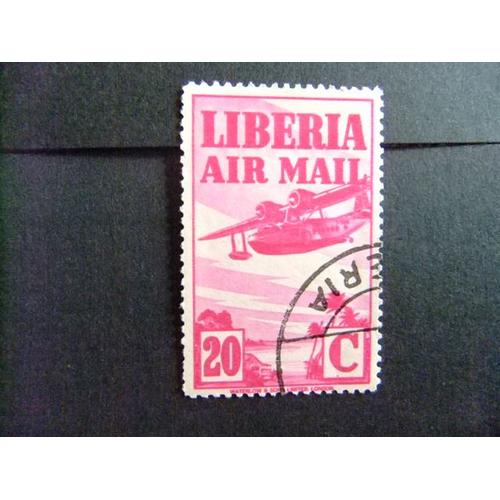 Liberia 1938 Hydraion Bimoteur Yvert Nº Pa 13 º Fu