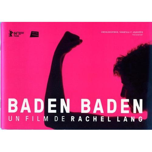 Baden Baden -Dossier De Presse- Rachel Lang, Salomé Richard, Claude Gensac, Swann Arlaud, Zabou