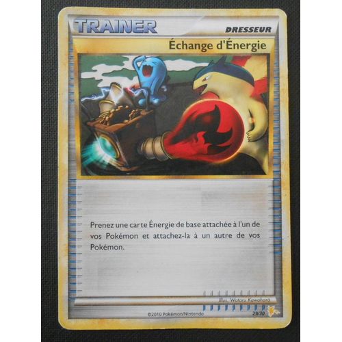 Trainer Echange D' Energie 29/30 -Trainer Kit - Heartgold Soulsilver - Raichu - Vf