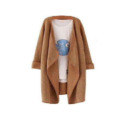 Gilet Cardigan Asymétrique Beige Chiné T38/40/42 M/L