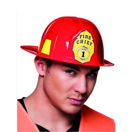 Casque Pompier Rouge Adulte,