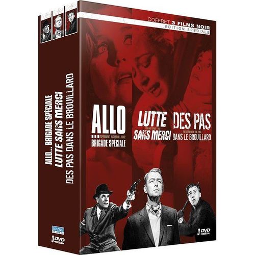 Coffret Films Noirs N°1 : Allo... Brigade Spéciale + Lutte Sans Merci + Des Pas Dans Le Brouillard - Pack