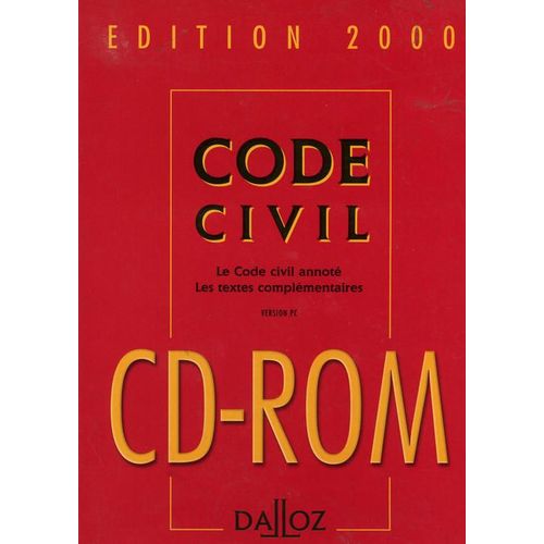 Code Civil Edition 2000 (+ Cd-Rom Version Pc)