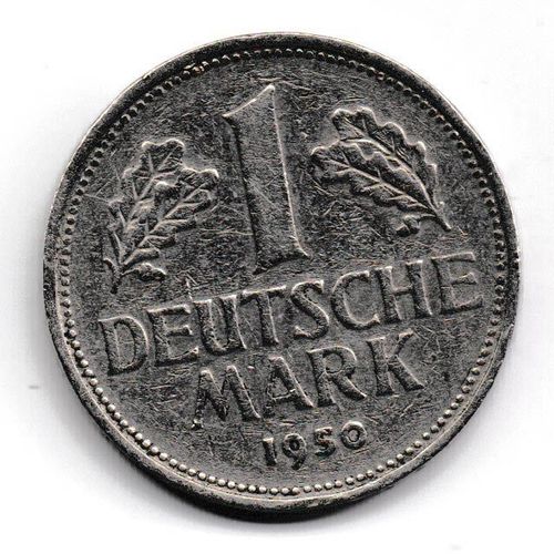 Pièce De 1 Deutsche Mark 1950 Bundesrepublik Deutschland, Variante D