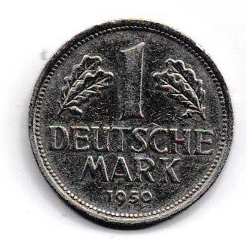 Pièce De 1 Deutsche Mark 1950 Bundesrepublik Deutschland, Variante F
