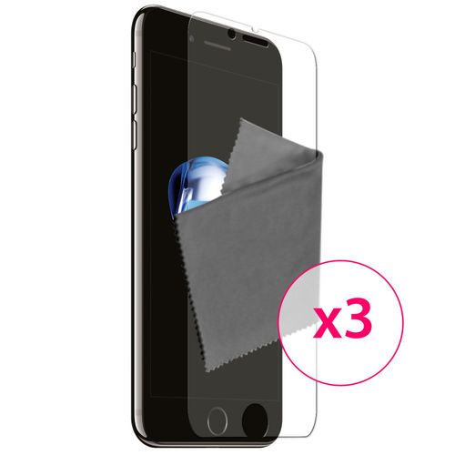 Caseink - Films De Protection Transparents Apple Iphone 7 Plus (5.5 ) [ Ultra Clear Hd Series - Dureté 3h - 0.12mm ] Lingettes Nettoyantes [ Pack De 3 ]