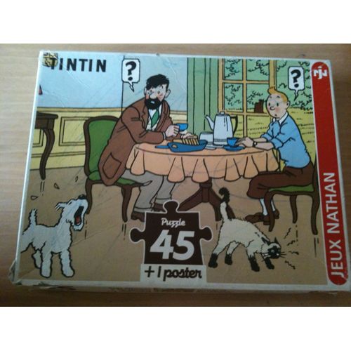 Puzzle Tintin 45 Pièces Petit Déjeuner À Moulinsart Nathan