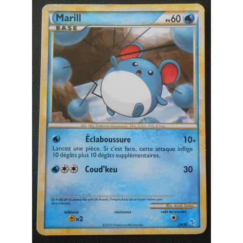 Marill 24/30 - Trainer Kit - Heartgold Soulsilver - Léviator - Vf