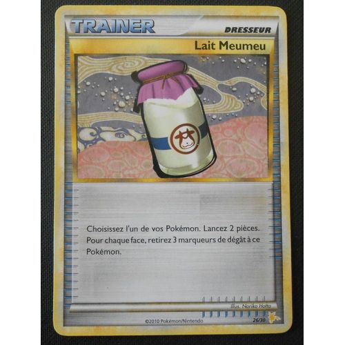 Trainer Lait Meumeu 26/30 - Trainer Kit - Heartgold Soulsilver - Raichu - Vf