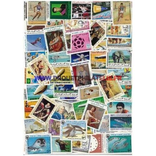 Mauritanie 25 Timbres Differents Obliteres