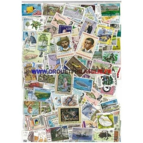 Maurice 25 Timbres Differents Obliteres