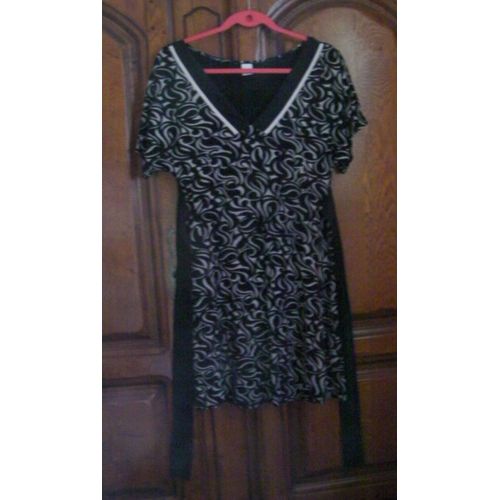 Robe Noire/Beige Camaieu - Taille 40
