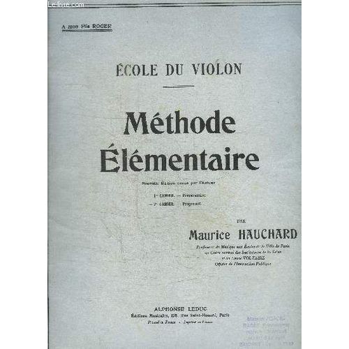 Methode Elementaire - Ecole Du Violon