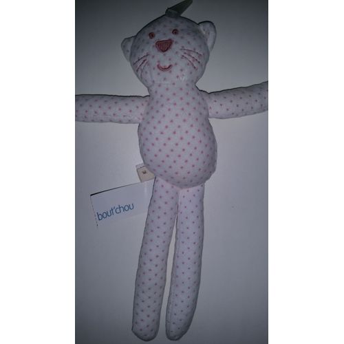 Doudou Chat Chaton Bout'chou Boutchou Blanc Étoile Vieux Rose Jouet Bebe Naissance Peluche Grise Éveil Enfant Blanket Comforter Soft Toys Plush 30 Cm