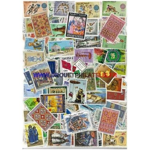 Maroc - Lot De 200 Timbres Differents