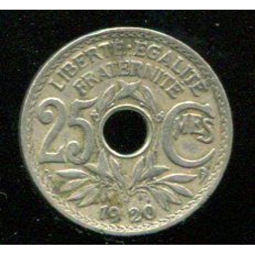 25 Centimes 1920  X2 Pièces
