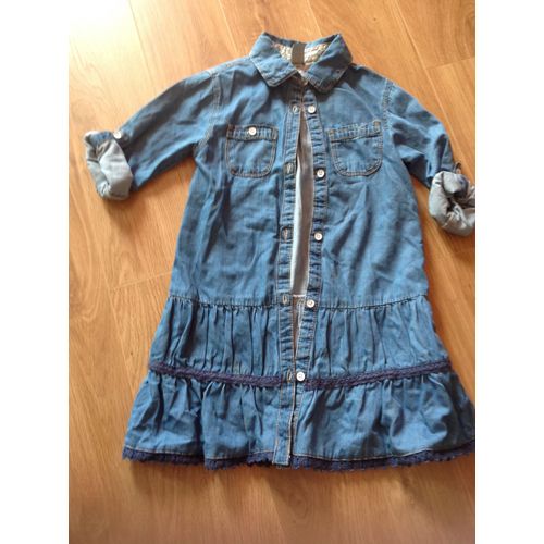 Robe Zara Kids Coton 4 Ans Bleu
