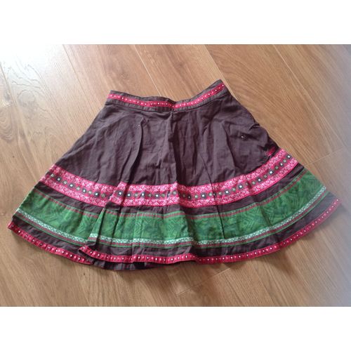 Jupe Esprit Coton 7 Ans Marron