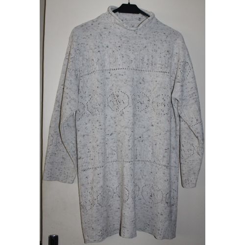 Pull Long Acrylique L Champagne Chiné