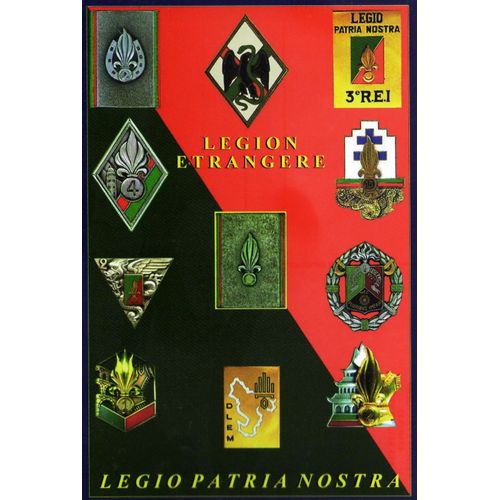 Militaria - Photo - Insignes De La Legion Etrangere - Legio Patria Nostra