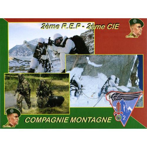 Militaria - Cp - 2ème Rep - 2ème Cie - Compagnie Montagne